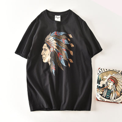 Importé - T-Shirt Pur Coton Homme Décontracté Manche Courte