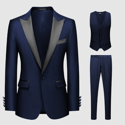 Importé - Ensemble Smoking Costume Homme 2-3 Pièces Noir