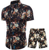 Importé - Chemise + Short Homme Décontracté Manche Court Manches Courtes