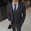 Importé - Ensemble Veste Costume Homme 3 Pièces Slim Fit