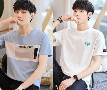 Importé - Pack 2 x T-Shirt Imprimé Homme Manche Courte