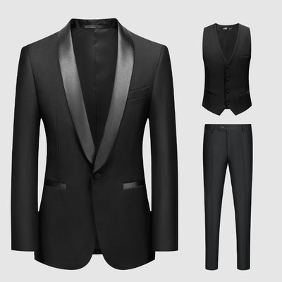 Importé - Ensemble Smoking Costume Homme 2-3 Pièces Noir