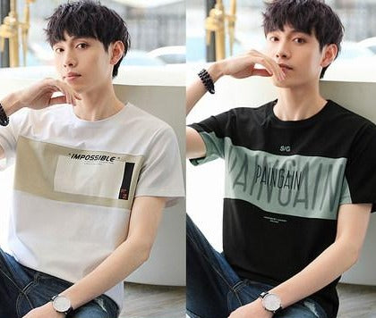 Importé - Pack 2 x T-Shirt Imprimé Homme Manche Courte