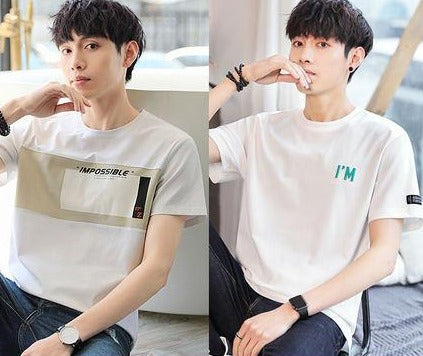 Importé - Pack 2 x T-Shirt Imprimé Homme Manche Courte