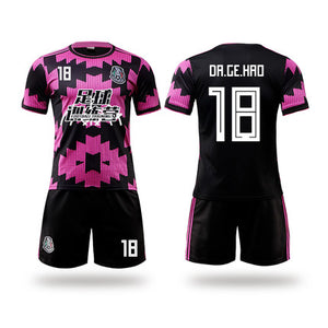 Importé - Ensemble Sport Mexique Adulte De football Maillot 2021 A Manches Courtes