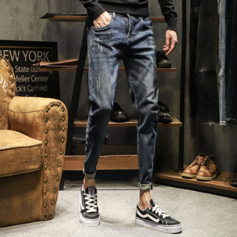 Importé - Pantalon Jean Homme Pure Coton Denim en Stretch