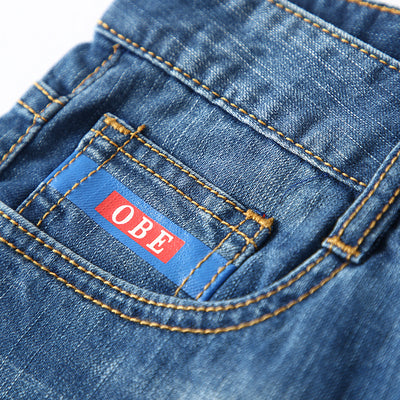 Importé - Short Culotte Slim Jean Hommes Décontracté Élastique