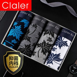 Importé - Lot 4 Boxer Sports Homme Sous-Vêtements Antibactériens En Coton Pur