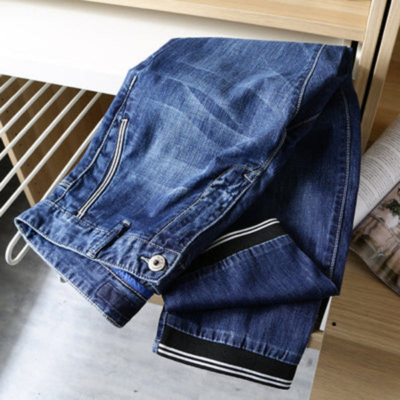 Importé - Pantalon Jean Homme Coton Denim Décontracté