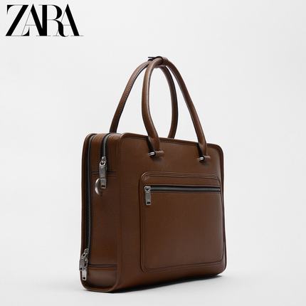 Importé - ZARA NEW - Sac A Main Hommes Classique - Marron