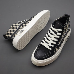 Importé - Chaussure Homme Sport Baskets Montantes En Cuir Pu