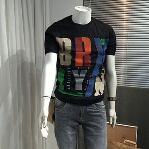 Importé - T-shirt Homme Manches Courtes Col Rond