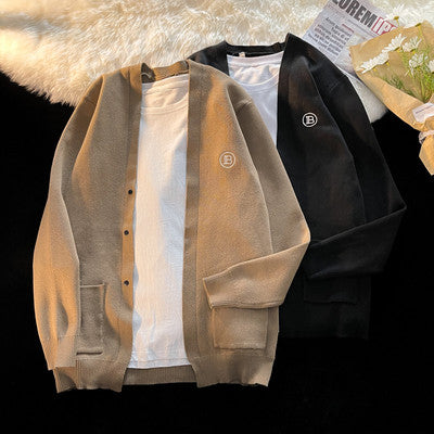 Importé - Cardigan Jacket Homme Col V Manches Longues