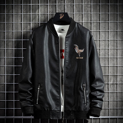 Importé - Jacket Homme Manches Longues En Cuir PU