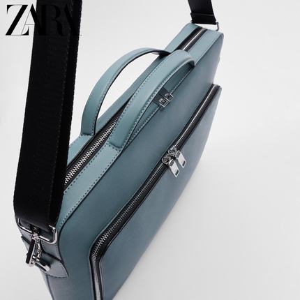 Importé - ZARA NEW - Sac A Main Porte-documents Hommes - Bleu