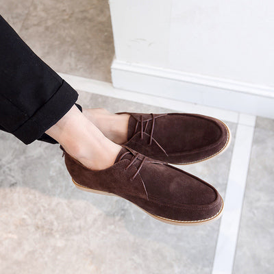 Importé - Chaussures Homme Mocassins Britannique Décontracté Montante  En Cuir De Daim