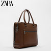 Importé - ZARA NEW - Sac Hommes Classique Tendance  - Marron