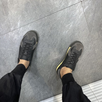 Importé - Chaussure Homme Sport Baskets Tendance En Cuir Nubuck