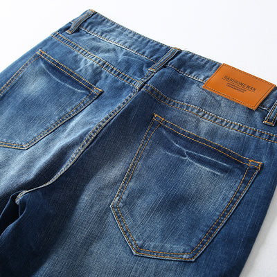 Importé - Short Culotte Slim Jean Hommes Décontracté Élastique