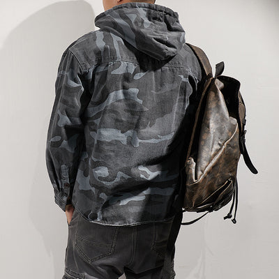 Importé - Pull-over A Capuche Homme  Décontracté Camouflage A Capuche En Coton