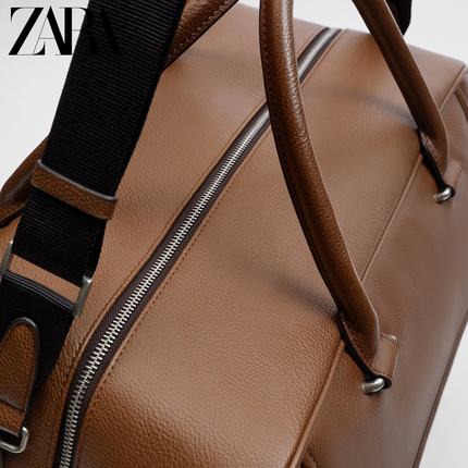 Importé - ZARA NEW - Sac A Main Porte-Documents Hommes - Marron