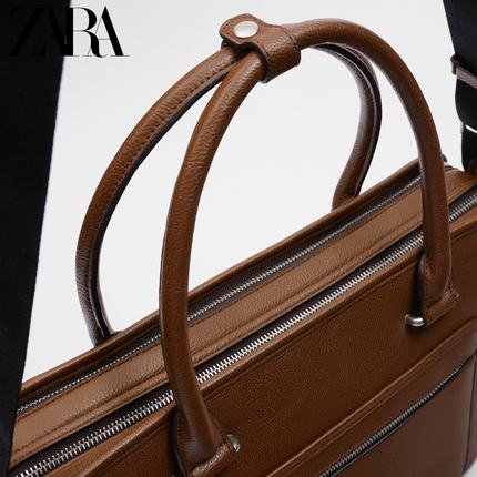 Importé - ZARA NEW - Sac A Main Hommes Classique - Marron