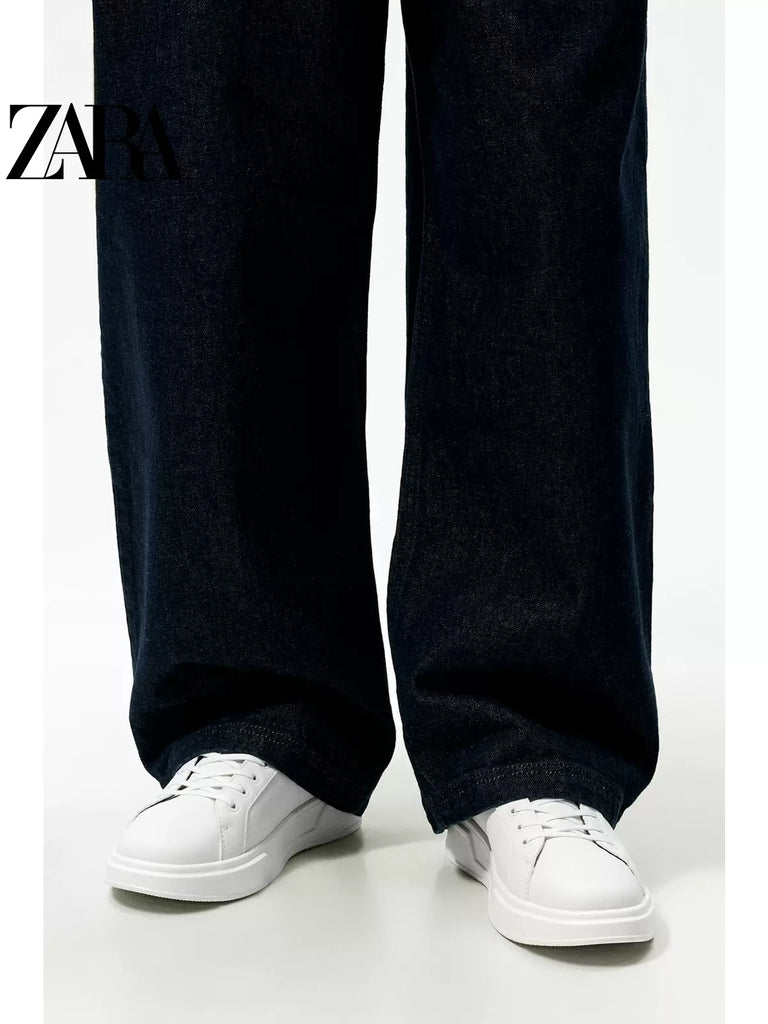 Importé  - ZARA NEW - Chaussure Homme Sport Baskets A Lacets - Blanc
