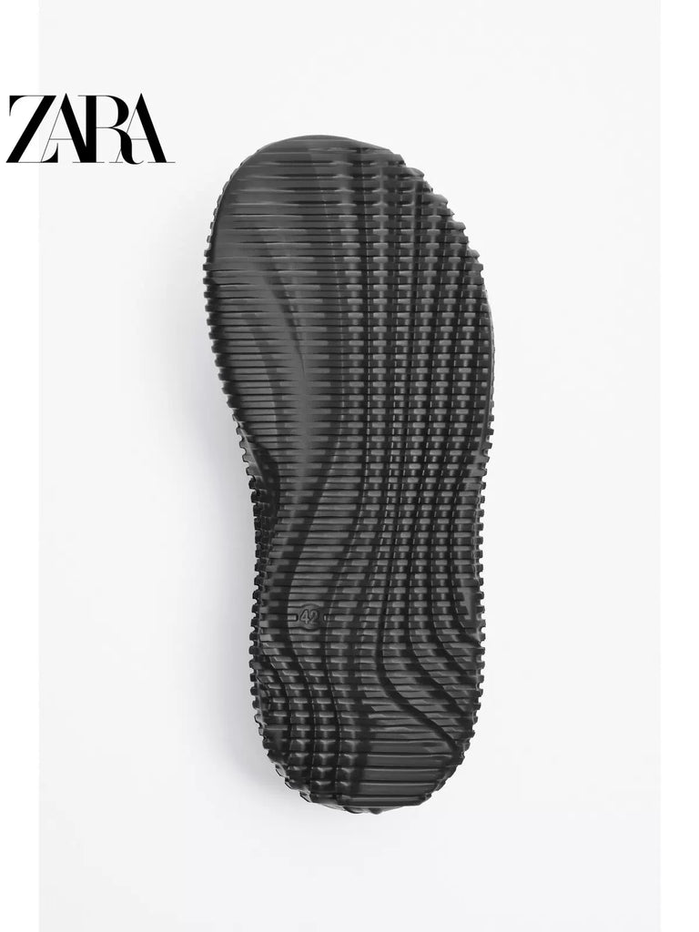 Importé - ZARA NEW - Chaussure Homme Sandales Décontractée Bout Ouvert - Noir