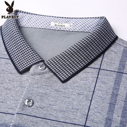 Importé - Polo T-Shirt Slim Fit Homme Playboy Manches Longues