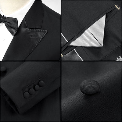 Importé - Ensemble Smoking Costume Homme 2-3 Pièces Noir