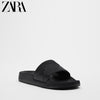 Importé - ZARA NEW - Sandales Homme En Gomme - Noir