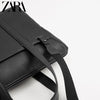 Importé - ZARA NEW - Sac Hommes Tendance En Bandoulière - Noir Grainé