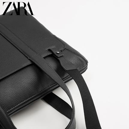 Importé - ZARA NEW - Sac Hommes Tendance En Bandoulière - Noir Grainé