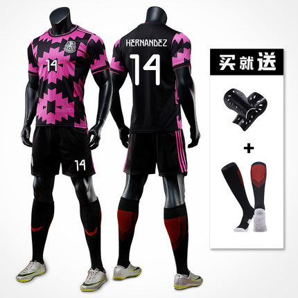 Importé - Ensemble Sport Mexique Adulte De football Maillot 2021 A Manches Courtes