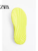 Importé - ZARA NEW - Chaussure Homme Sandales Décontractée Bout Ouvert - Vert Citron