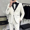 Importé - Ensemble Smoking Costume Homme 2 et 3 Pièces Blanc