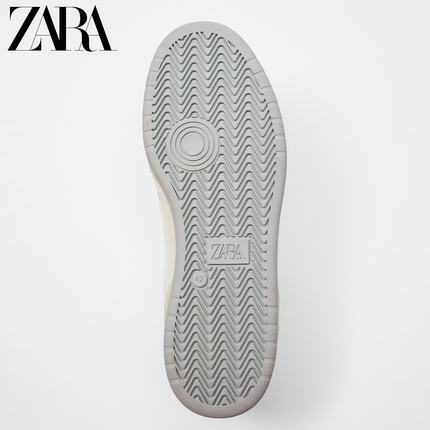 Importé  - ZARA NEW - Chaussure Homme Sport Baskets  Style Rétro - Blanc-Orange