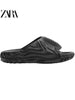 Importé - ZARA NEW - Chaussure Homme Sandales Décontractée Bout Ouvert - Noir