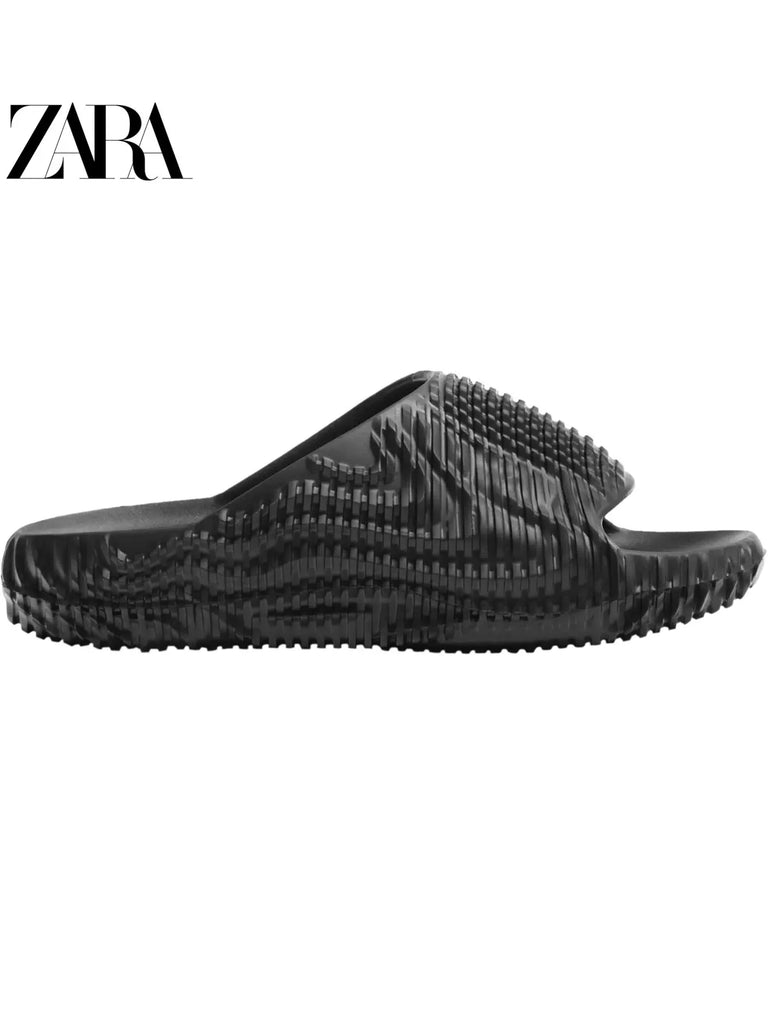 Importé - ZARA NEW - Chaussure Homme Sandales Décontractée Bout Ouvert - Noir