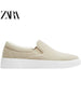 Importé - ZARA NEW - Chaussure Homme Tennis Conforts à Gaine - Cuir Daim Kaki