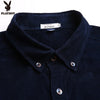 Importé - Chemise Homme Playboy Slim Fit Manches Longues En Velour