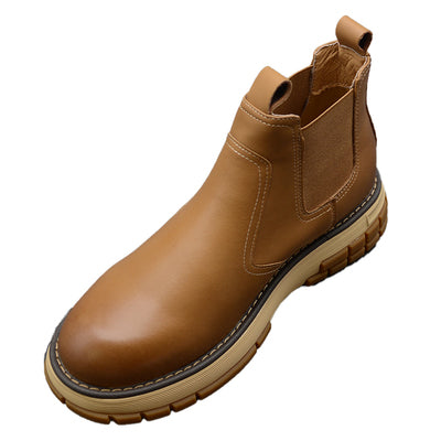 Importé - Chaussure Homme Britannique Montantes Style Bottines A Gaine  Antidérapant En Cuir