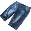 Importé - Short Culotte Slim Jean Hommes Décontracté Élastique