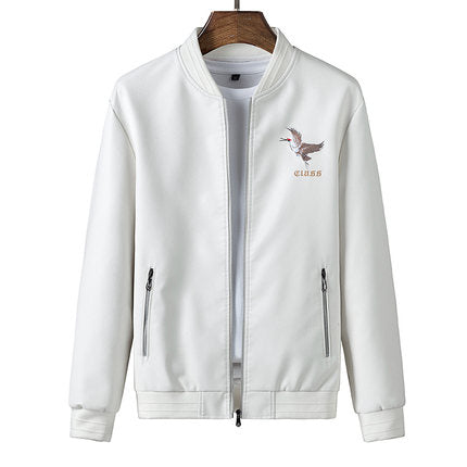 Importé - Jacket Homme Manches Longues En Cuir PU