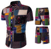 Importé - Chemise + Short Homme Décontracté Manche Court Manches Courtes