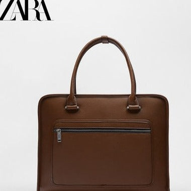 Importé - ZARA NEW - Sac Hommes Classique Tendance  - Marron