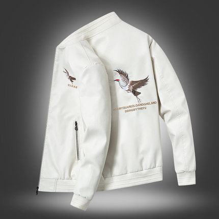 Importé - Jacket Homme Manches Longues En Cuir PU