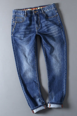 Importé - Pantalon Jean Homme Décontracté Tendance - Bleu