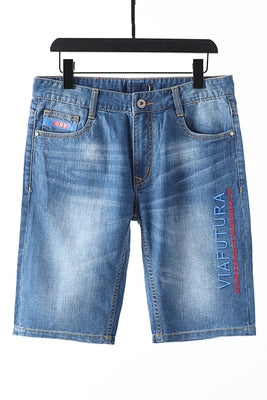 Importé - Short Culotte Slim Jean Hommes Décontracté Élastique