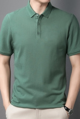Importé - Polo Pur Coton Léger Homme Manche Courte